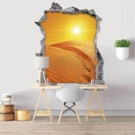 Tramonto nel deserto 3D vinile decorativo