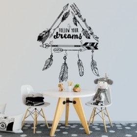 Vinile decorativo frasi Follow Your Dreams