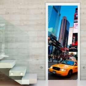 Vinile per porte di New York City