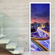 Vinile per porte città di Shanghai