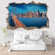 Ponte di 3D vinile San Francisco Bay