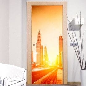 Porta Sticker murale Dubai City