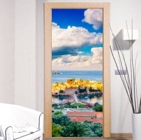 Vinile per porte Sveti Stefan Montenegro