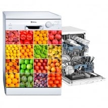 Adesivi per lavastoviglie collage frutta e verdura