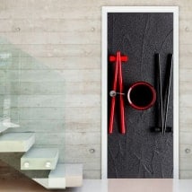 Decalcomanie per le porte bacchette
