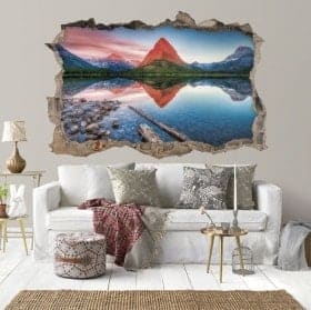 Vinili 3D tramonto lago Swift Current Canada