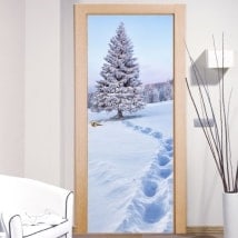 Decals porta neve in montagna