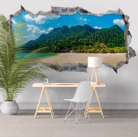 3D vinili panoramica isola Langkawi Malesia
