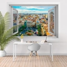 Finestre in vinile 3D Valencia Piazza della regina