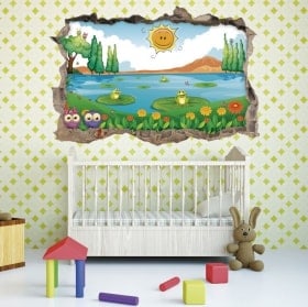 Adesivi 3D natura dei bambini