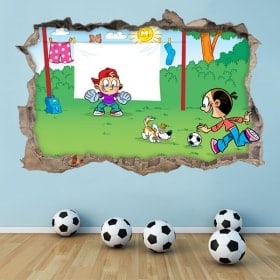 Adesivi 3D calcio per bambini