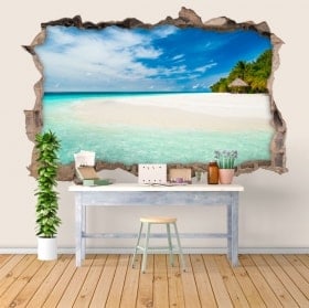 3D adesivi paradiso tropicale