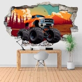 Vinili e autoadesivi 3D monster truck