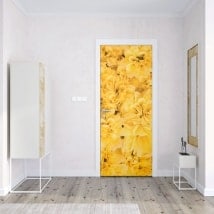 Vinile di fiori per porte