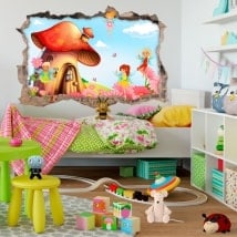 Bambini 3D adesivi mondo magico fata
