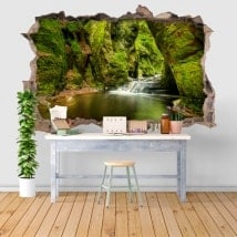 Adesivi da parete Finnich Glen Scotland 3D