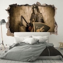 Adesivi guerriero medievale 3D