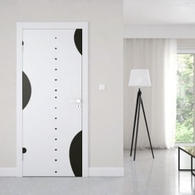 Retro cerchi adesivi delle porte