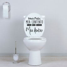 Vinili per servizi igienici e pareti felici parole piss