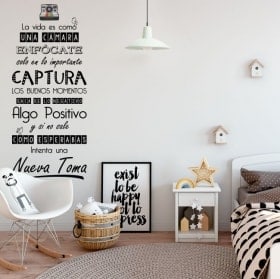 Vinili frasi motivazionali della vita