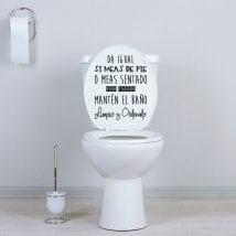 Vinili WC tenere il bagno pulito e ordinato