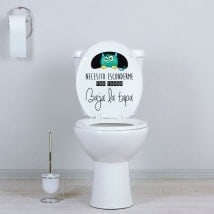 Vinile bagni mostro nascosto WC