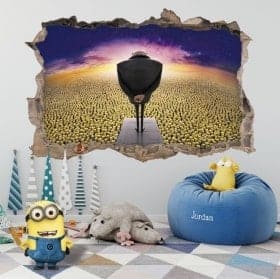 Adesivi da parete milioni di minions 3D