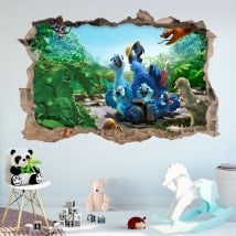 Adesivi da parete 3D fiume 2