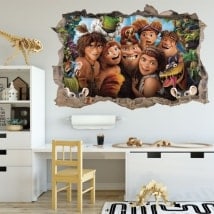 Adesivi da parete Il Croods 3D