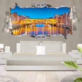 Vinile 3D panoramica Firenze Italia