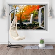 Adesivi finestre cascate Heo Suwat 3D