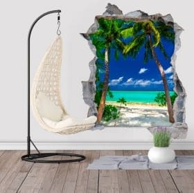 Vinili di palme Grande Laguna Filippine Isole 3D