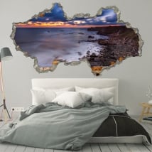 Vinile decorativo alba costa della Bulgaria 3D