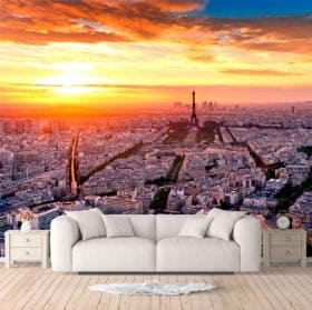 Murales di vinile citt&agrave; di Parigi