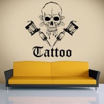 Vinile decorativo tatuaggio teschio