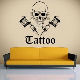 Vinile decorativo tatuaggio teschio