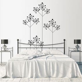 Vinili fiori cerchi minimalisti
