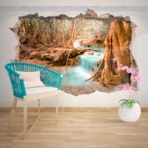 Vinile decorativo cascata natura 3D