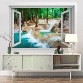 Adesivi cascate di Laos Kuang Si 3D