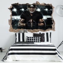 Adesivi giocatore di Football Americano 3D