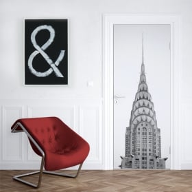 Vinile per porte Chrysler tower di New York