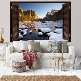 Vinili montagne Yosemite National Park 3D