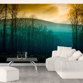 Murales in vinile alberi natura