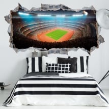 Vinile decorativo stadio calcio e atletica 3d