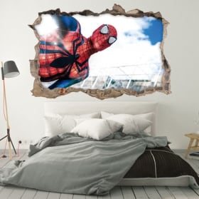 Vinile decorativo muri spiderman 3d