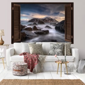 Vinili muri isole lofoten norvegia finestre 3d