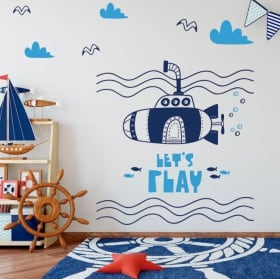 Vinile per bambini sottomarino giochiamo