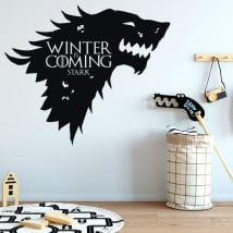 Vinile muri gioco di troni l'inverno sta arrivando rigido