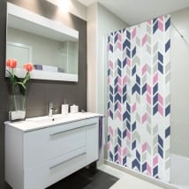 Vinili schermi del bagno stile retrò