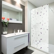 Vinili schermi del bagno stile di memphis